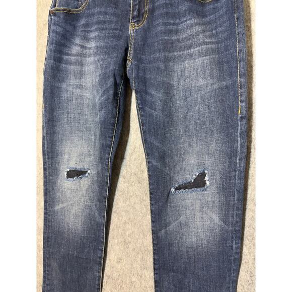 Cabi Jeans Womens Patchwork Slim Boyfriend Jeans Size 4 - Picture 2 of 7